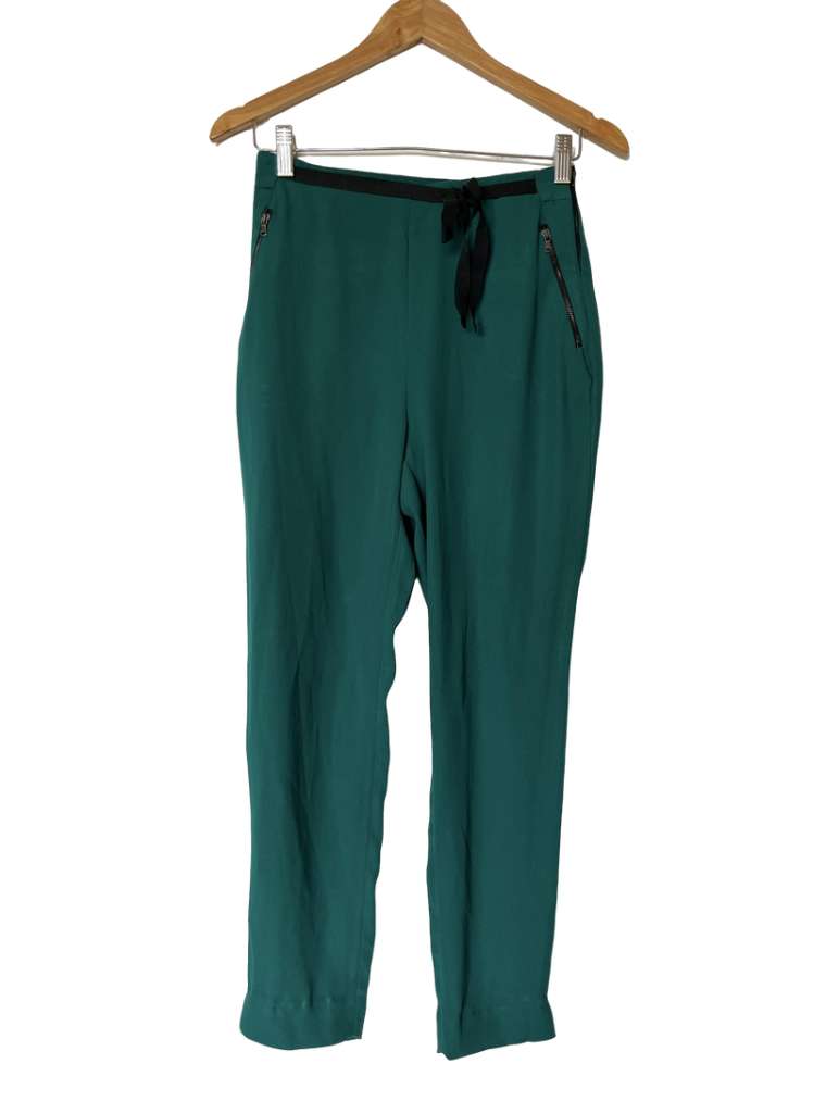 Pantalón Zara Basic Verde Esmeralda