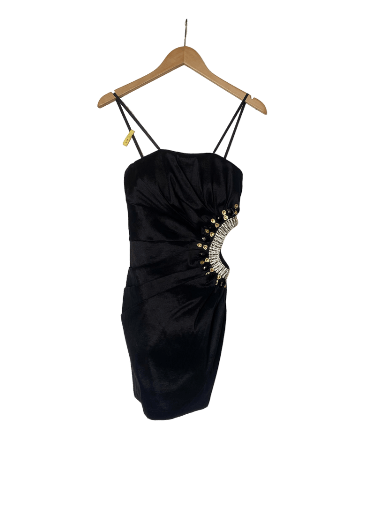 Vestido Negro Fiesta Pedreria