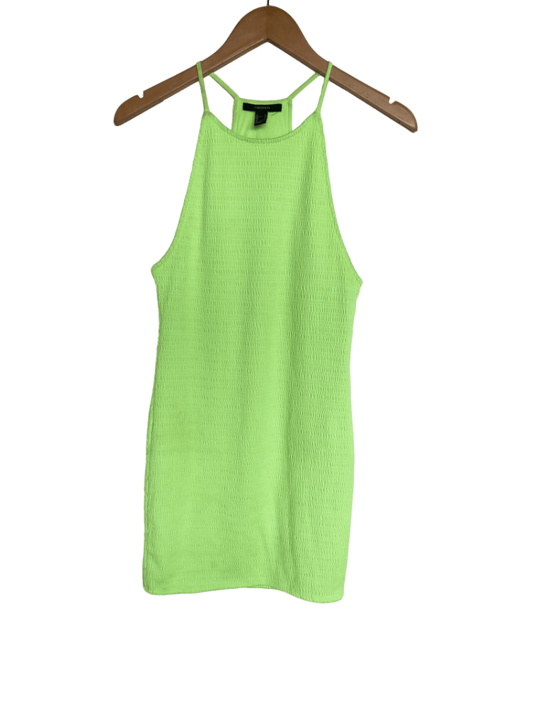 Vestido Mini Algodón Verde Forever 21