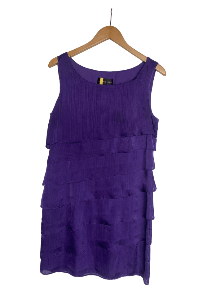 Vestido Morado Saten Connected