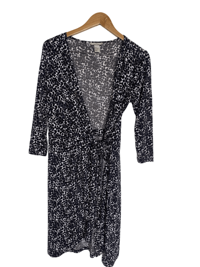 Vestido Blanco Y Negro H&M