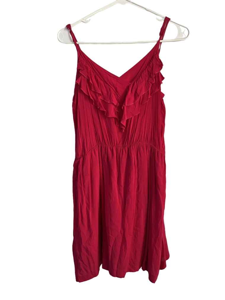 Vestido Casual Corto Fucsia De Algodón Marca Catwalk