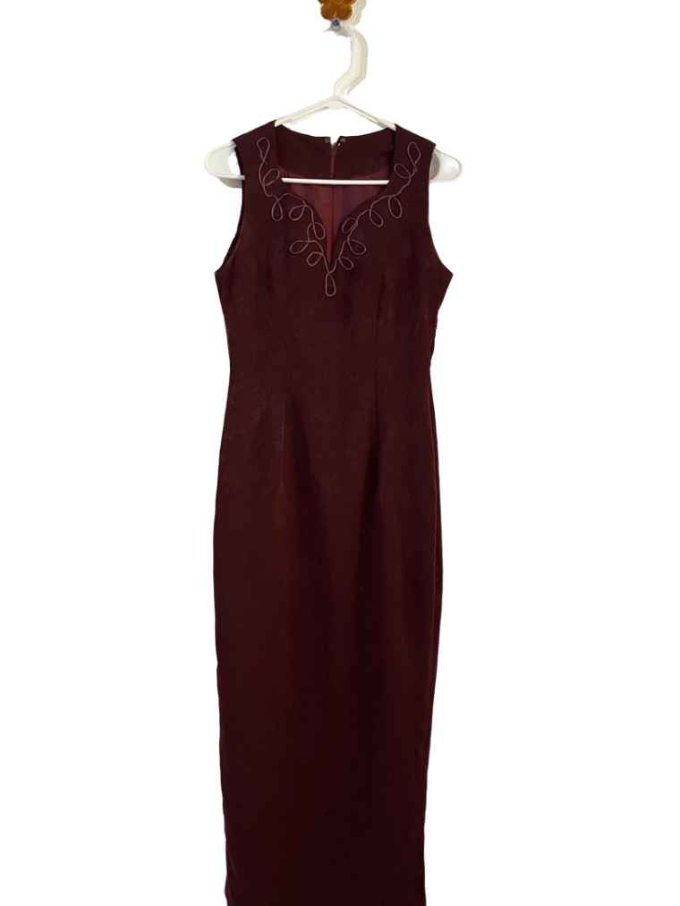 Vestido Vino Tinto