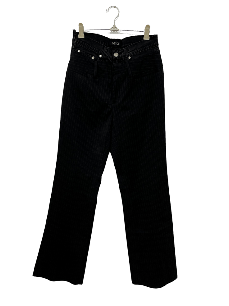 Pantalón Doble Pretina, Negros Marca Bacci