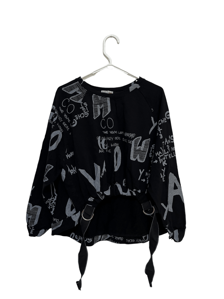 Conjunto Negro Con Letras