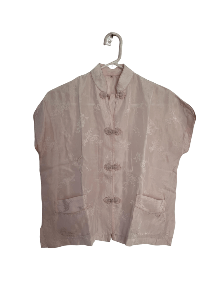 Camisa Estilo China Rosado Clarito Sin Marca