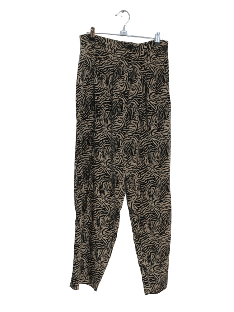 Pantalón Estampado Cebra Marron