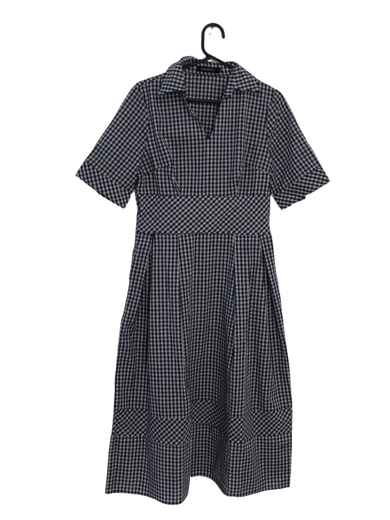 Vestido De Cuadros Largo