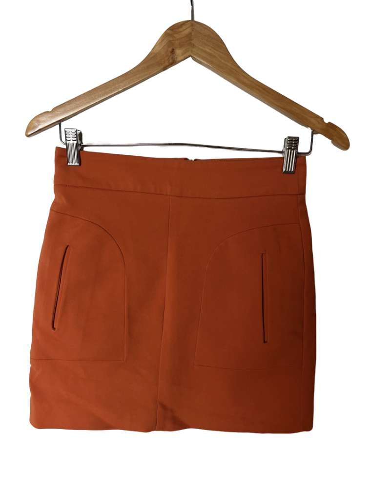 Falda Naranja Zara