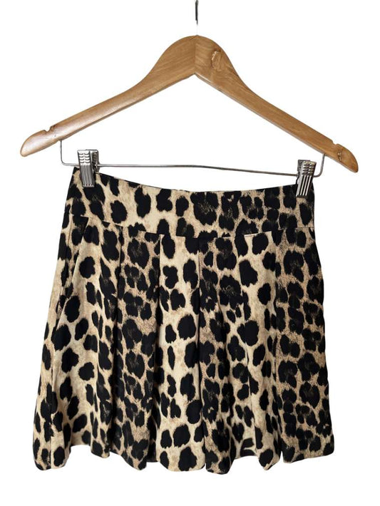 Falda Short Leopardo Zara