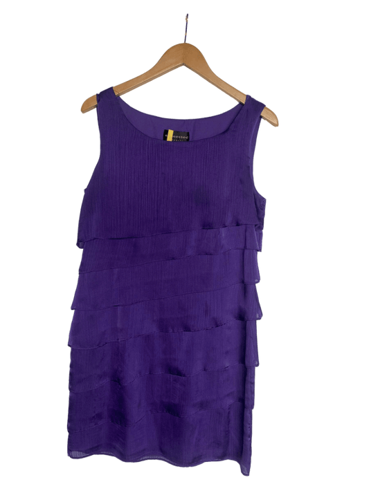 Vestido Morado Saten Connected