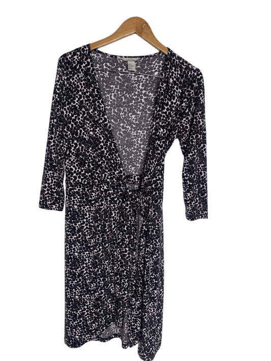 Vestido Blanco Y Negro H&M