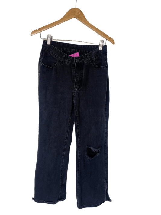 Pantalón Jeans Negro Low Rise