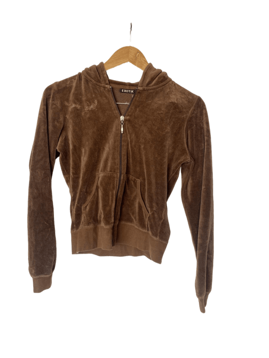 Sweter Marron Cierre Exotic