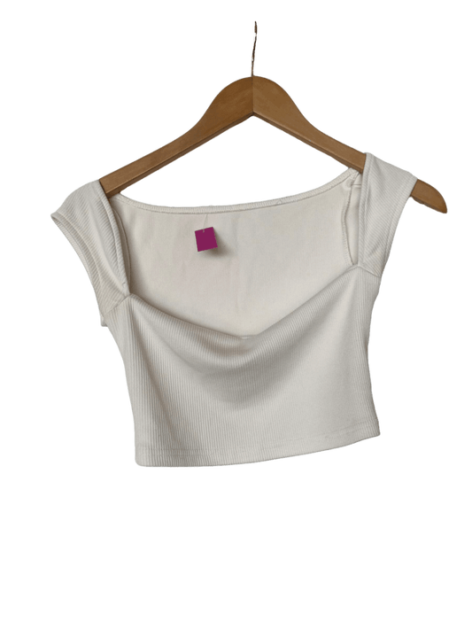 Top Blanco Manga Corta
