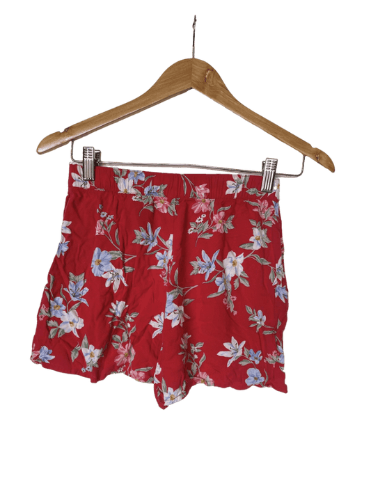 Short Rojo Flores H&M