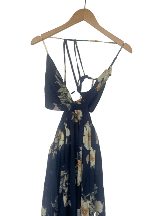Vestido Largo Flores Biashe