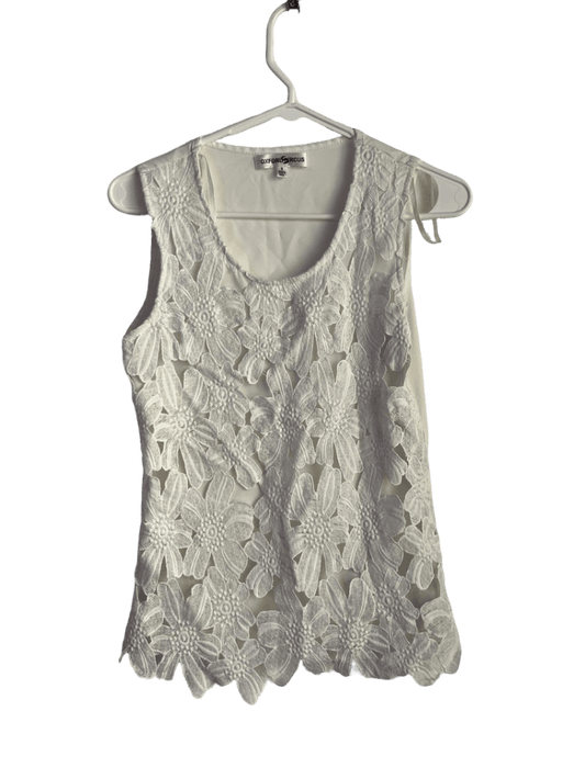 Blusa Blanca Con Encaje