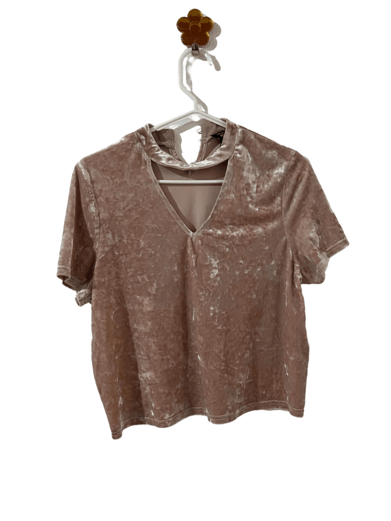 Blusa Rosada De Gamuza