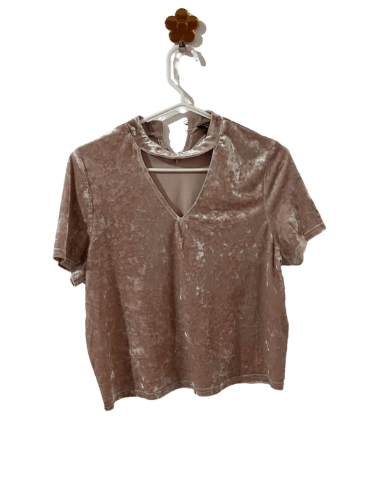 Blusa Rosada De Gamuza