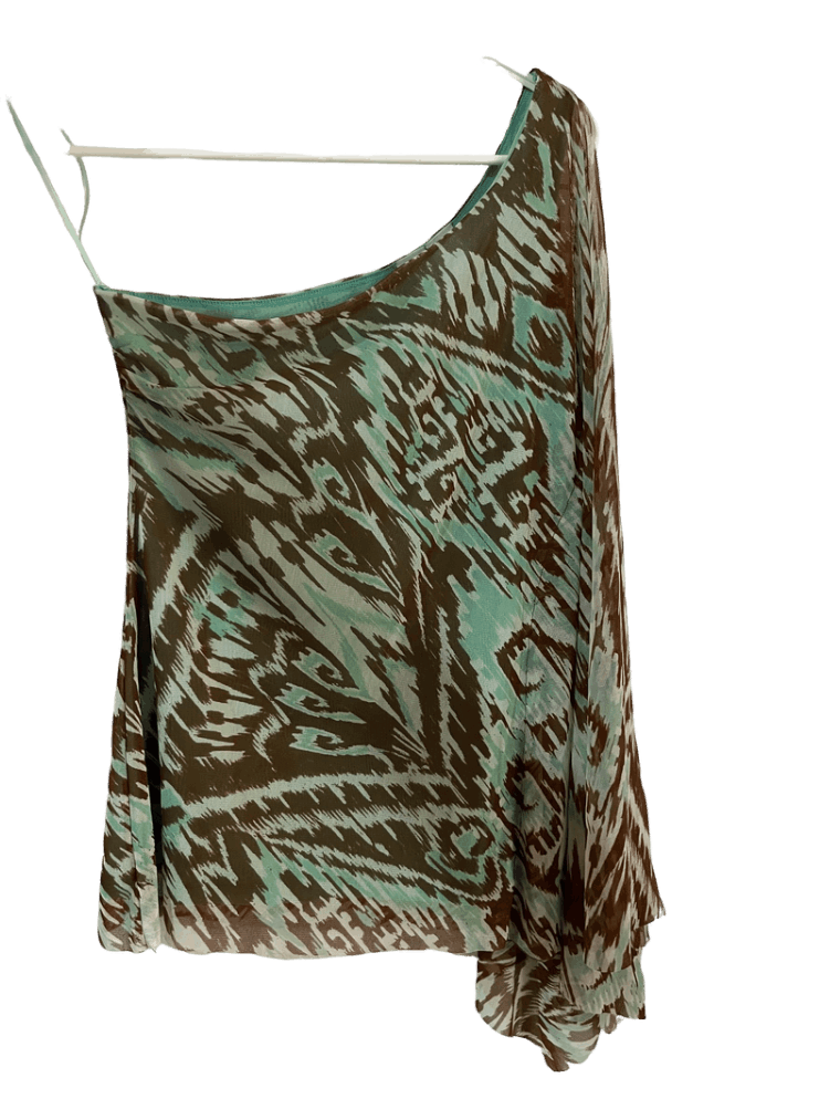 Blusa De Un Solo Hombro Estampada