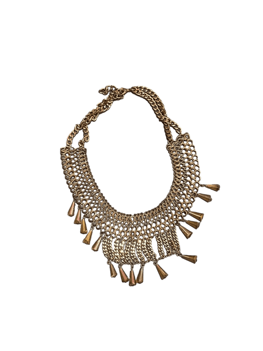 Collar Dorado Con Cadenas