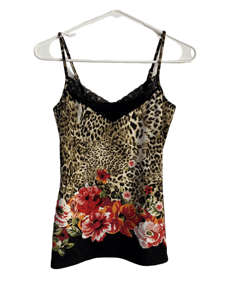 Top Animal Print Y Flores Cache