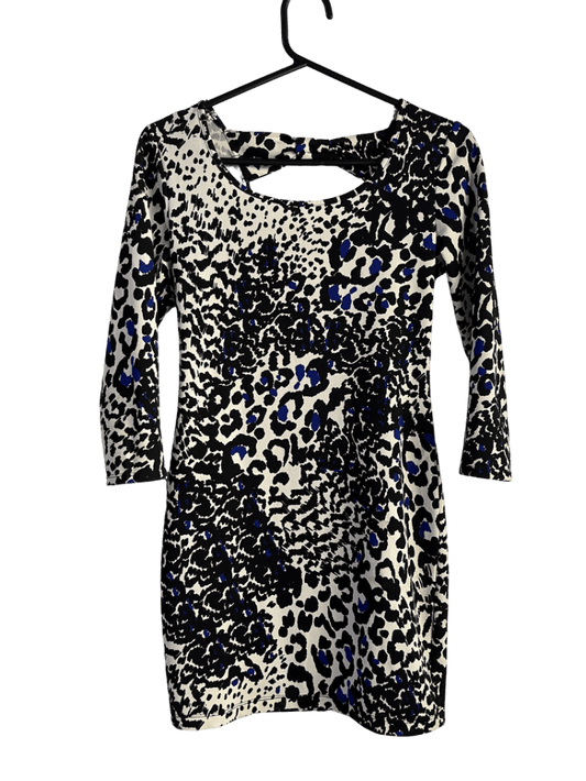 Vestido Corto Blue Animal Print Forever21