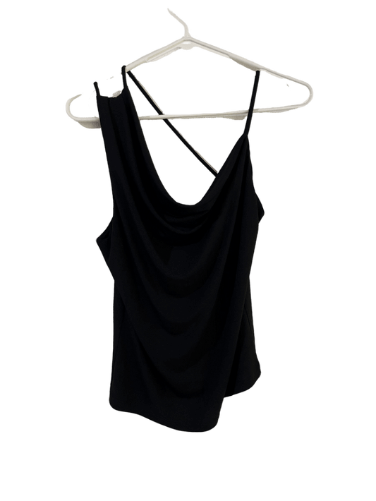 Blusa Asimetrica Negra Mng