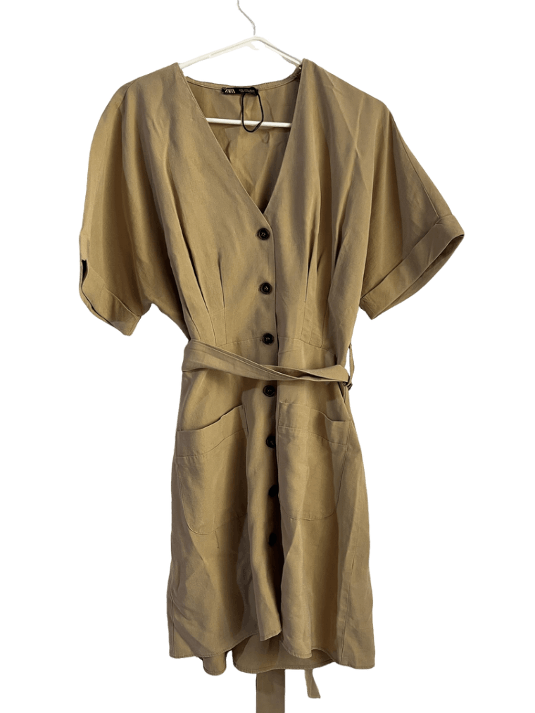 Vestido Beige Zara