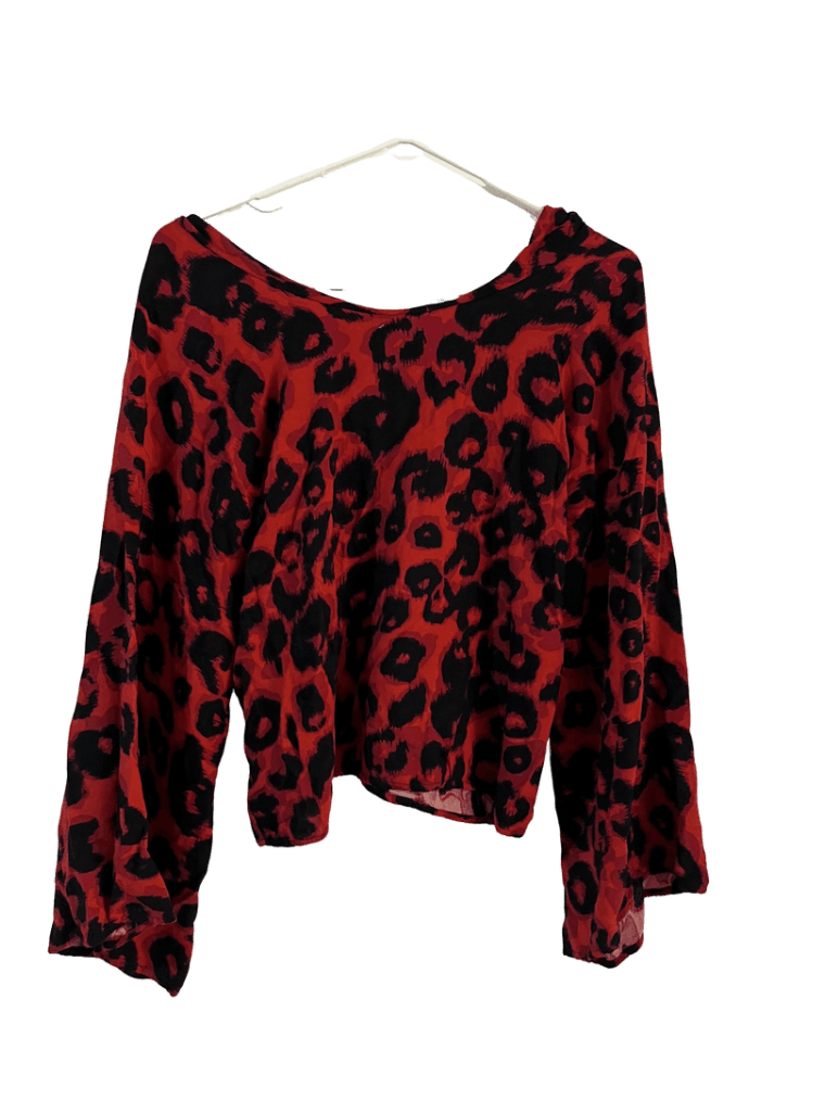 Blusa Leopardo Roja
