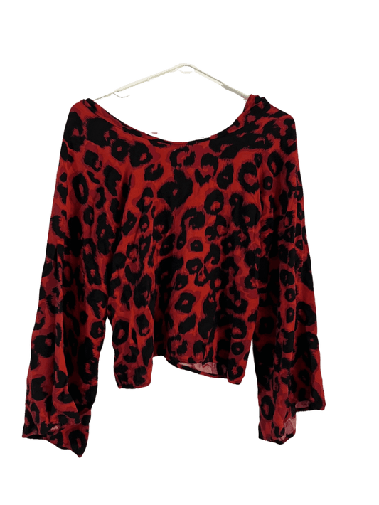 Blusa Leopardo Roja