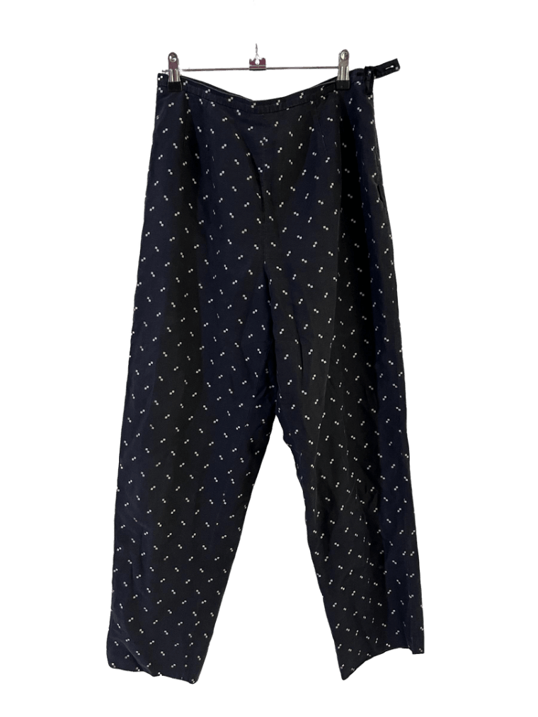 Pantalones Azul De Puntos