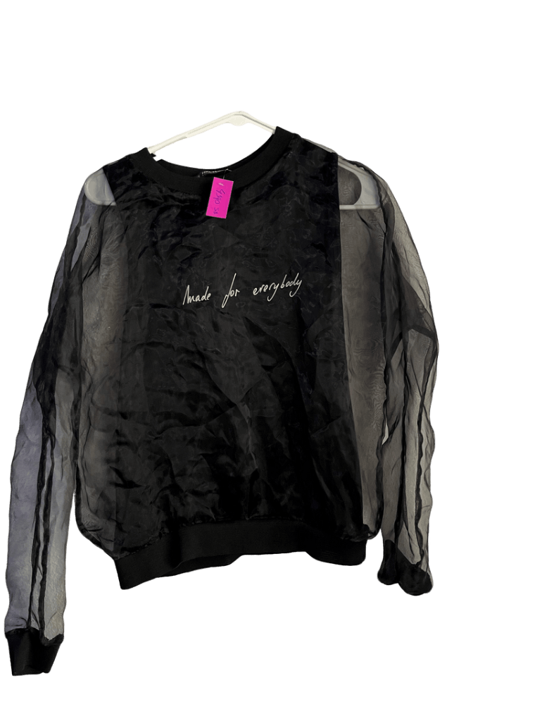 Blusa Zara De Tela Transparente