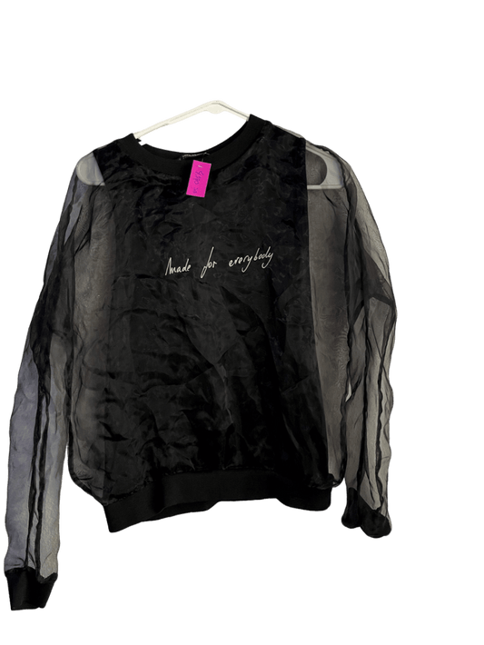 Blusa Zara De Tela Transparente
