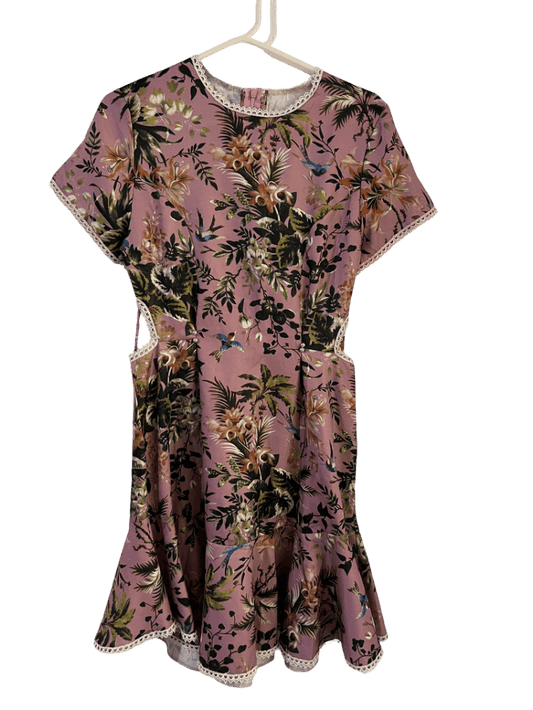 Vestido Rosa Con Maticas