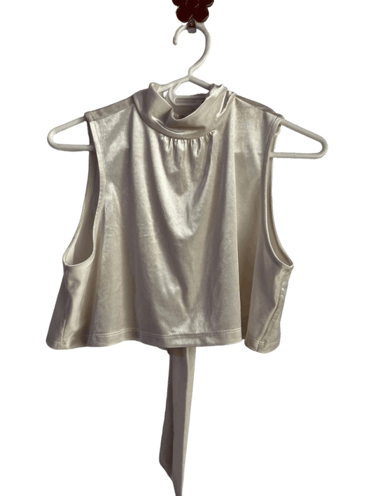 Top Velvet Blanco Banana Rebuplic