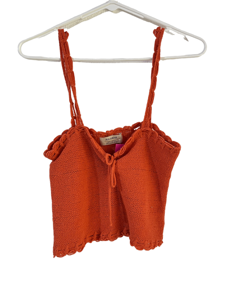 Top Naranja Tejido