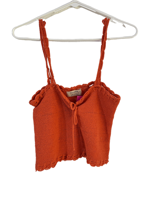 Top Naranja Tejido