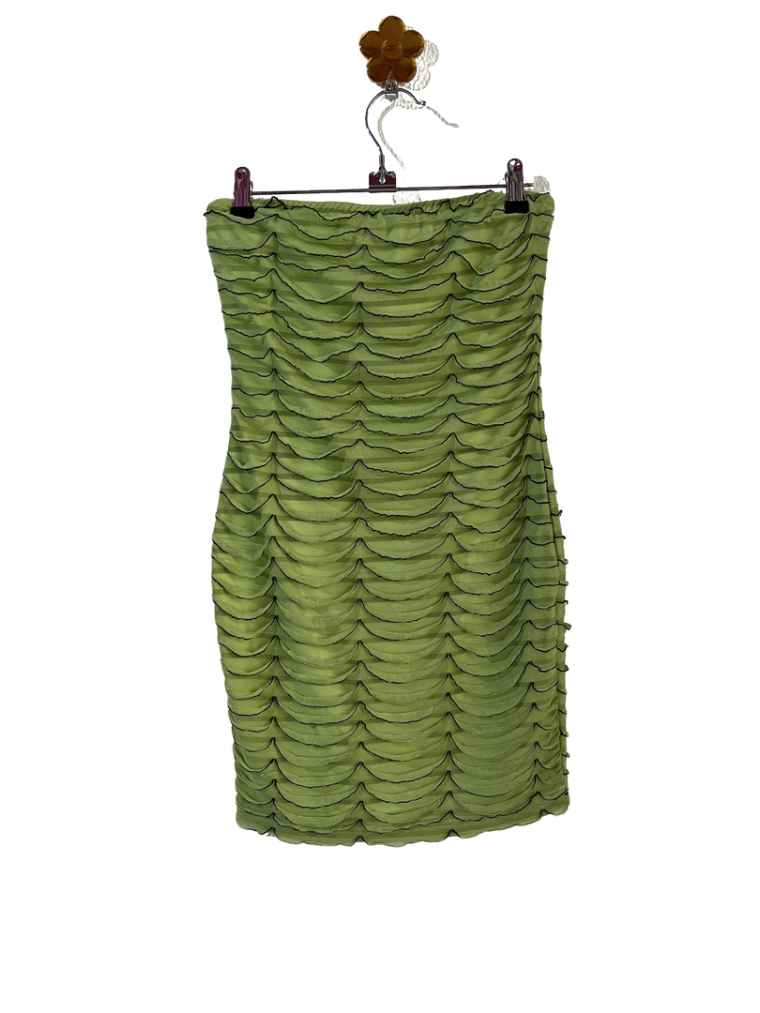 Vestido Verde Strapless