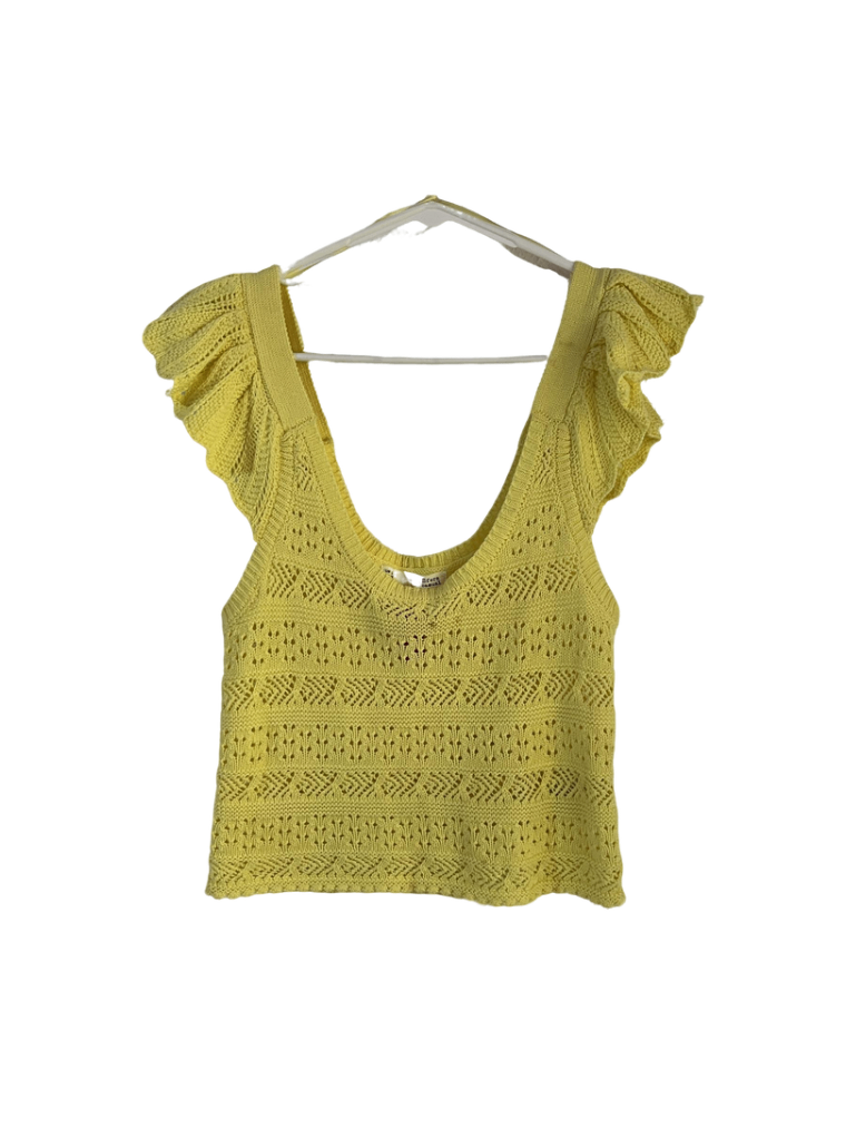 Camisa Amarilla Tejida