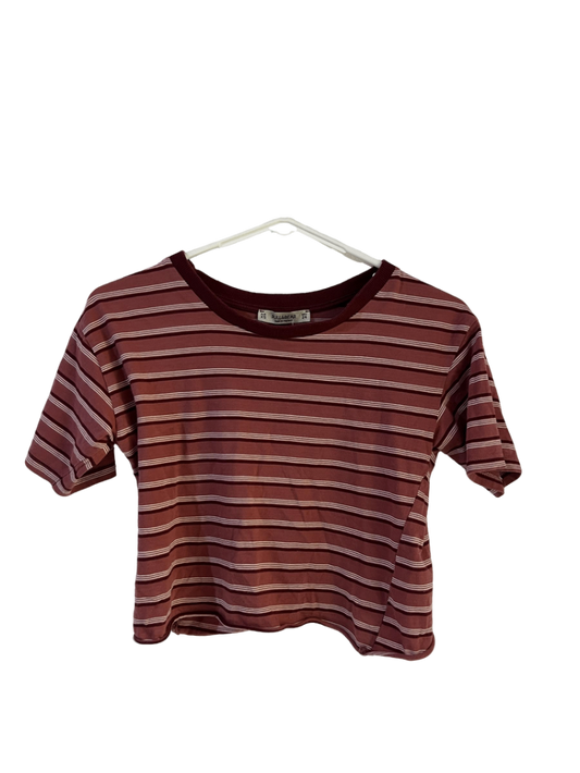 Franela Crop De Rayas Pull&Bear