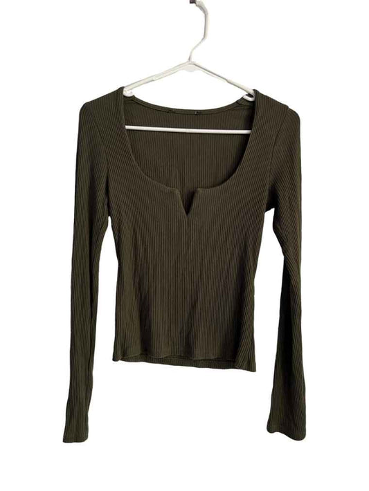 Blusa Manga Larga Verde Oliva