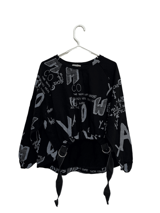 Conjunto Negro Con Letras