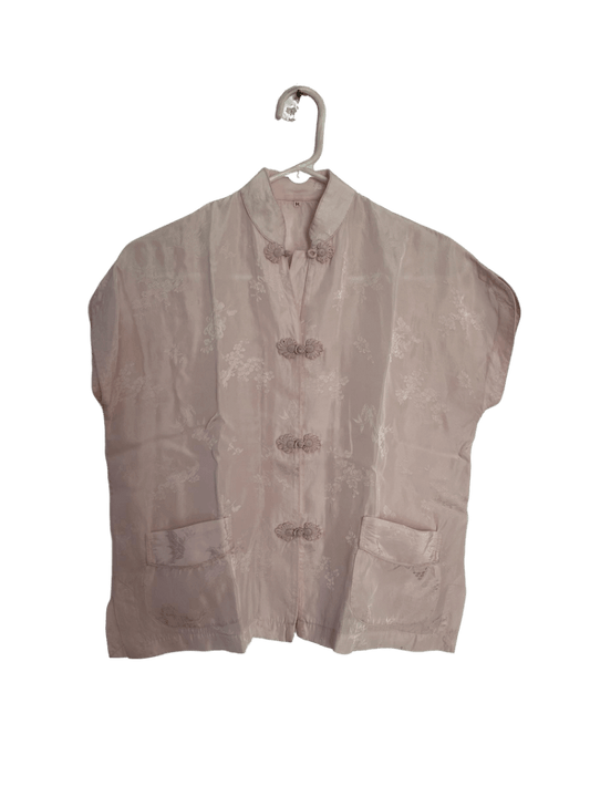 Camisa Estilo China Rosado Clarito Sin Marca