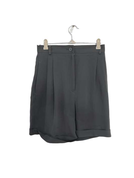 Short Largo Formal Gris De Algodón/Poliester Marca Saitino Italy