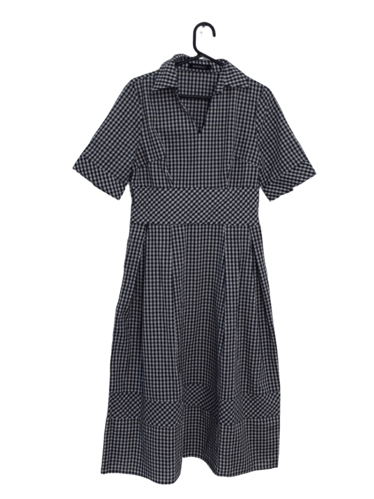 Vestido De Cuadros Largo