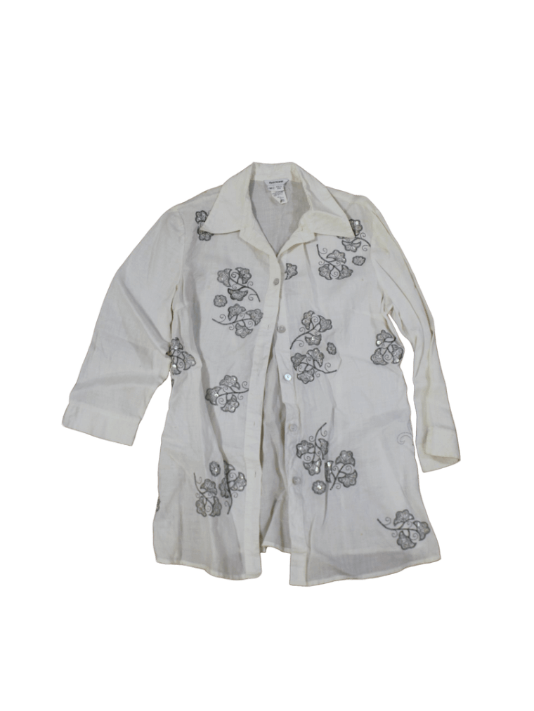 Camisa Blanca Bordada