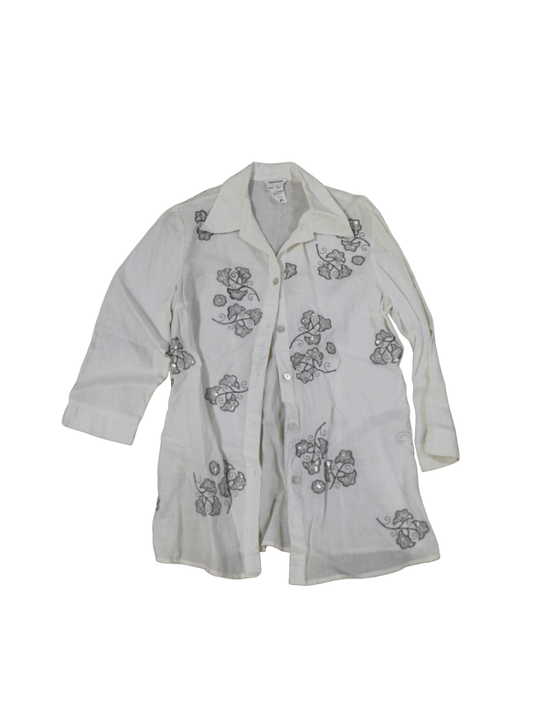 Camisa Blanca Bordada