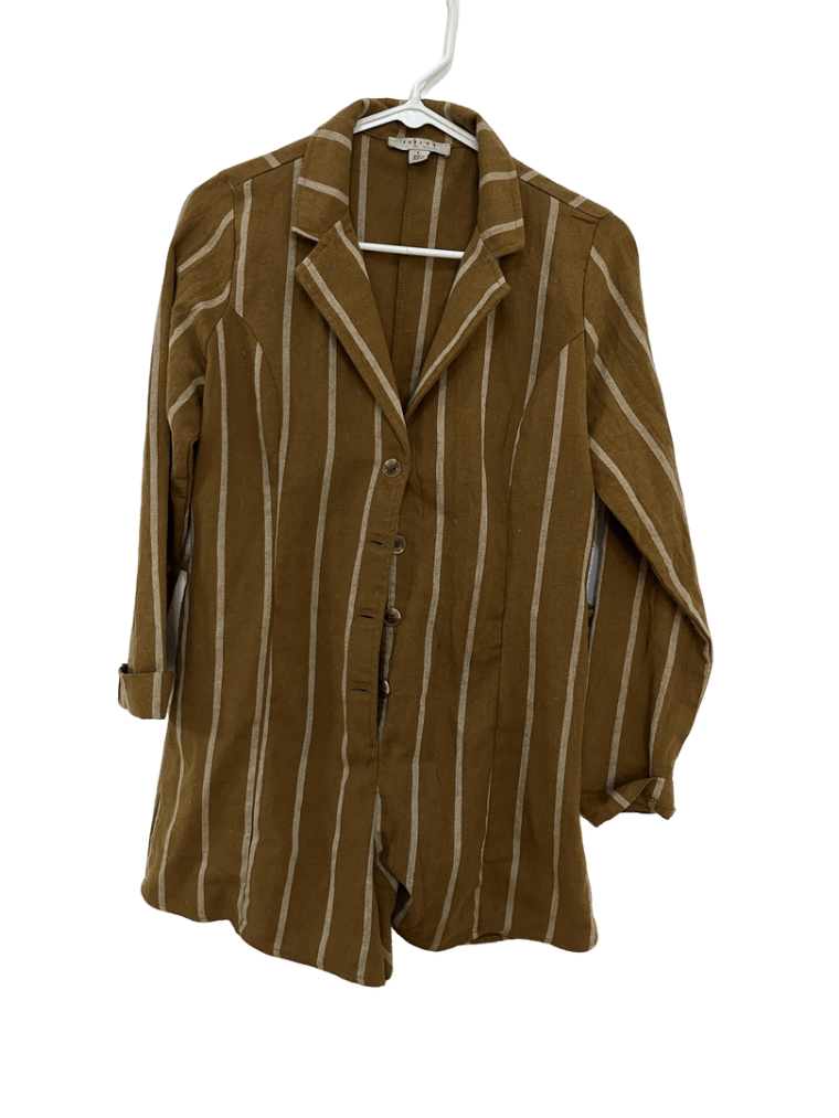 Conjunto Sin Marca Mostaza Romper manga larga